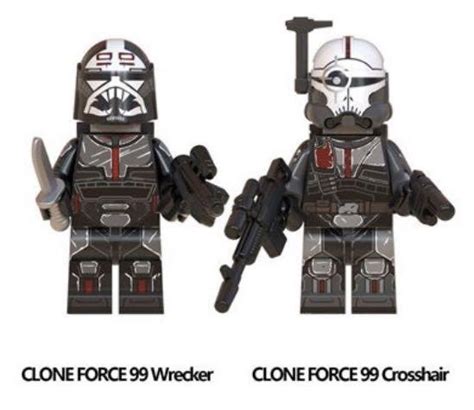 Custom Lego Star Wars Clone Force 99 The Bad Batch Minifigures