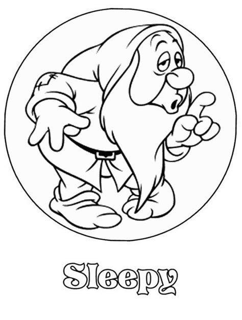 Happy dwarf coloring page | free printable coloring pages. DIY Sleepy Vinyl Decal 7 Dwarfs Snow White Tablet Decal ...