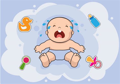 Crying Baby Vector Png Image And Clipart Image For Free Download