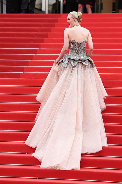 Elle Fanning Wore Alexander Mcqueen To The Jeanne Du Barry Cannes