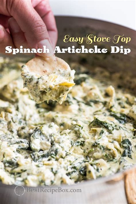 Easy Recipe For Stove Top Spinach Artichoke Dip This Quick Hot Spinach