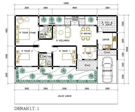 Ide Simpel Denah Rumah Minimalis Lantai