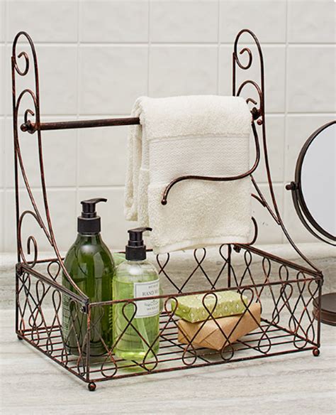 Holds 28 inch long towel. Bathroom Countertop Paper Towel Holder With Hand Soap ...