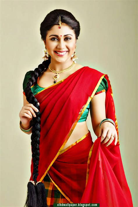 Indian Film Actress Meghali In Half Saree Large Hd Wallpaper Free Xl