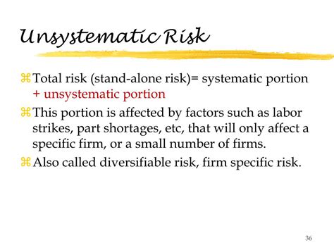 Unsystematic risk is controllable, and the organization shall try to mitigate the adverse consequences of the same by proper and prompt planning. PPT - Risk, Return, Portfolio Theory and CAPM PowerPoint ...