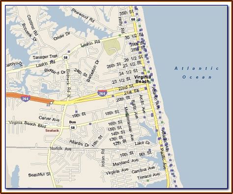 Myrtle Beach Hotel Map Oceanfront