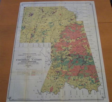 Map Of The Cherokee Nation Indian Territory 1900 56406915
