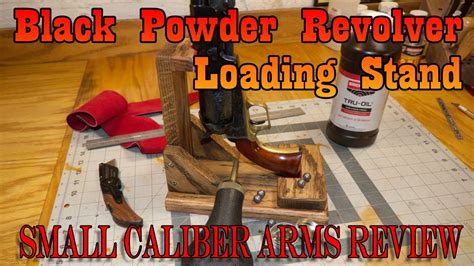 Black Powder Revolver Loading Stand A Quick Woodworking Project Youtube