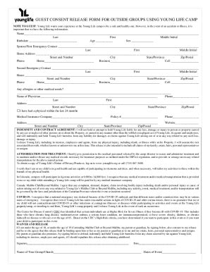 Fillable Online Fillable Online Guest Consent Release Form For Outside