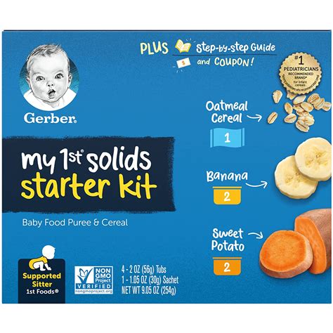 Gerber My 1st Solids Starter Kit Oatmeal And Puree Banana