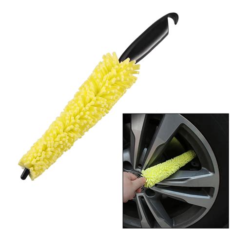 Car Wheel Brush Tire Rims Brush Sponge Washing Cleaner Plastic Long