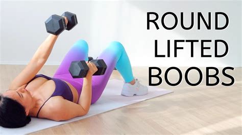 round lifted and increase boob sizes in 3 week challenge intense chest workout with dumbbells