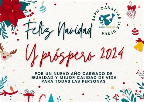 Feliz Navidad Y Próspero 2024 De Parte Del Equipo De Eapn Canarias