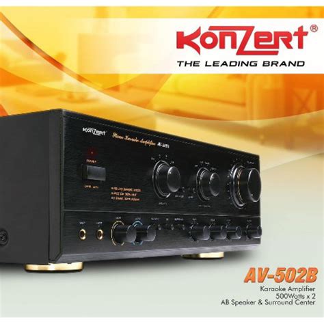Maybe you would like to learn more about one of these? 2019 Original Konzert AV-502B 500W X 2 Amplifier AV502B | Shopee Philippines