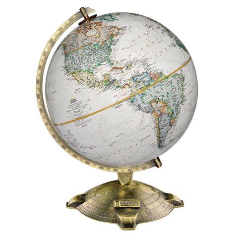 Allanson World Globe By National Geographic Raised Relief Globes