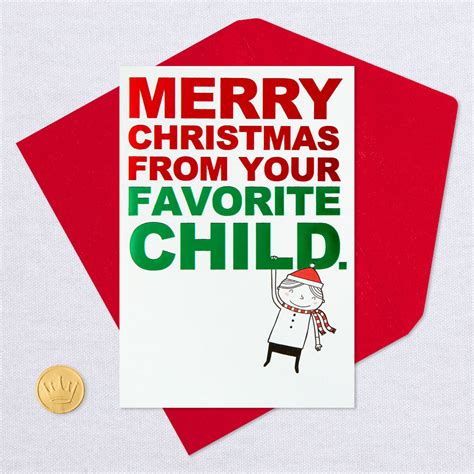 From Your Favorite Child Funny Christmas Card Greeting Cards Hallmark