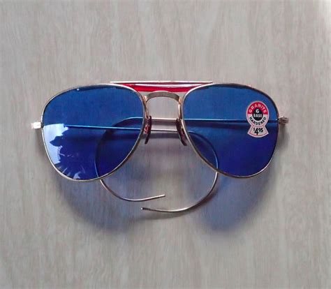 deadstock vintage 1940 s aviator sunglasses airforce 404 squadron blue glass nwt aviator