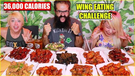 36 000 CALORIES OF WINGS EATING CHALLENGE Ft Freakeating Katina