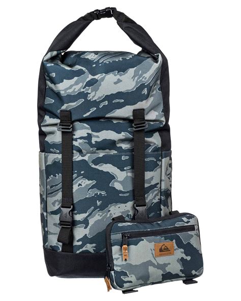 Quiksilver Sea Stash Plus 35l Large Wetdry Surf Backpack Camo Black