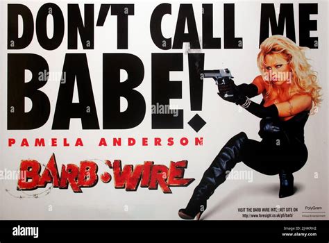 Pamela Anderson Film Poster Barb Wire 1996 Stock Photo Alamy