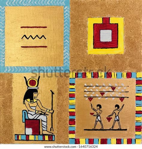 Ancient Egypt Style Abstract Art Goddess 스톡 일러스트 1640716324 Shutterstock