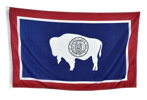 Shop72 Us Wyoming State Flags Wyoming Flag 3x5 Flag From Sturdy