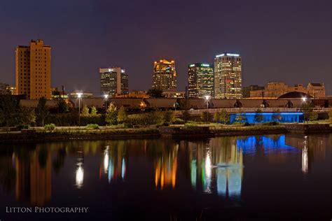 Birmingham Rail Road Park City Reflections At Night Flickr