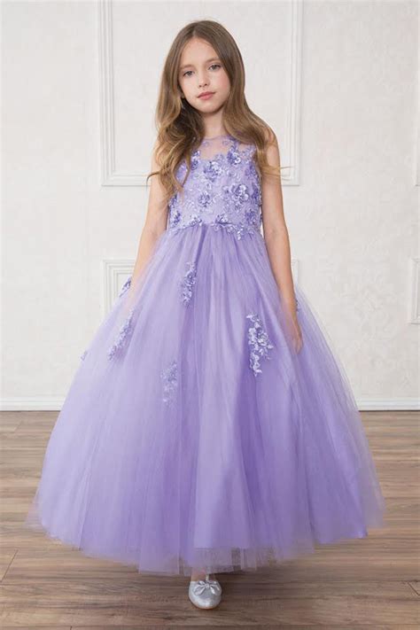 Lilac Flower Girl Dresses