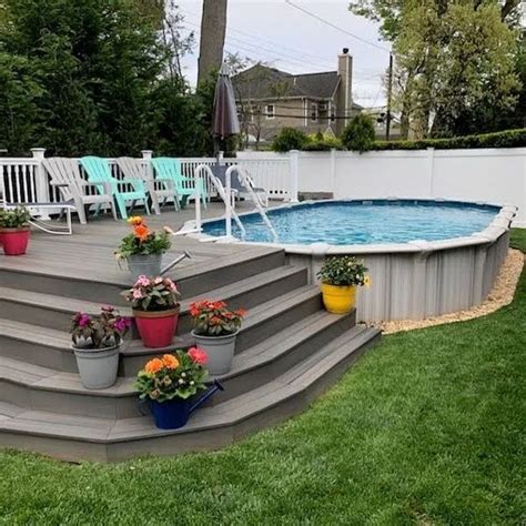 Build Your Deck And Save On The Cost Backyard Pool Landscaping Pool