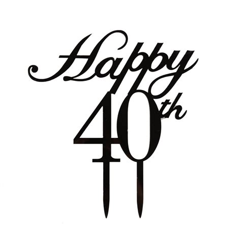 Buy Happy 40th Cake Topper40th Birthday Wedding Anniversary Party