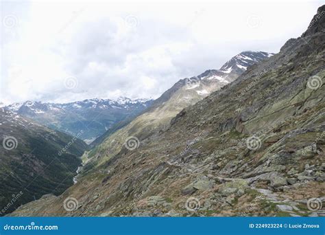 Beautiful Summer Scenery In Otztal Alps In Austria Stock Photo Image