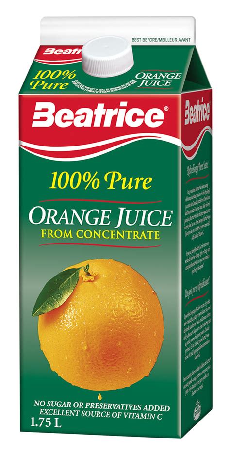 Beatrice West Orange Juice 175l