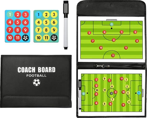 Jascherry Football Tactic Board Magnetic Soccer Coaching Board