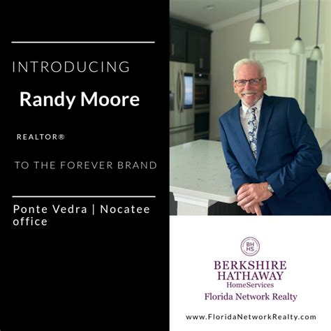 Berkshire Hathaway Homeservices Florida Network Realty Welcomes Randy Moore Real Estate