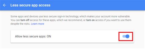 A less secure app (lsa) is an application that connects to a google account with the username and password verification only and does not use modern security standards google automatically turns off access for less secure apps if it's not used. Allow less secure apps to access your Gmail account ...