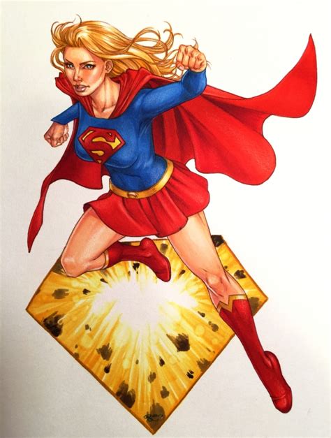 Supergirl 2017 In Rhiannon Owenss Dc Color Comic Art Gallery Room