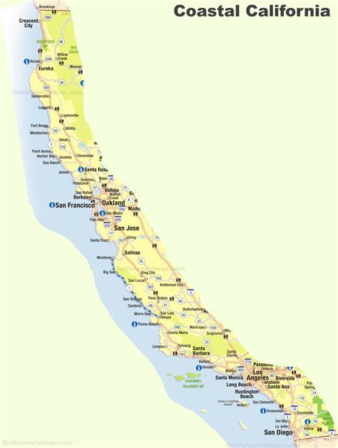 Map California Beaches Topographic Map Of Usa With States