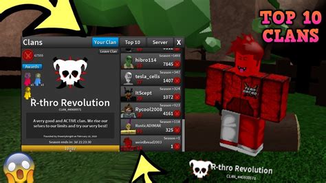 I Joined A Clan It S On The Top Leaderboard Roblox Assassin