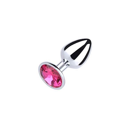 plug anal dilatador acero inoxidable cristal rosa 7x3cm agathamarket cl
