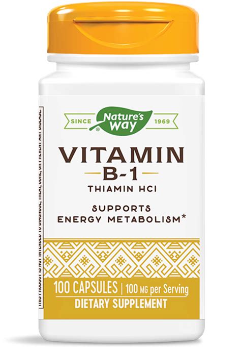 Natures Way Vitamin B1 Thiamin Supplement First