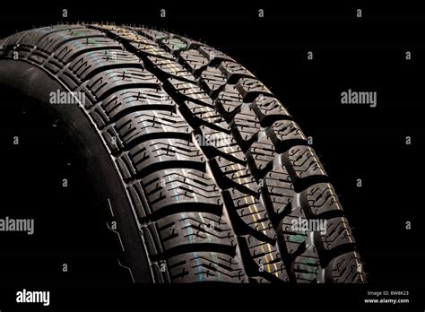 New Car Tire Close Up Stock Photo Alamy
