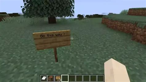 How To Make And Use Sign Board In Minecraft