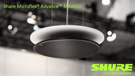 Shure Mxa920 Room Audio Solution Square Ceiling Microphone White