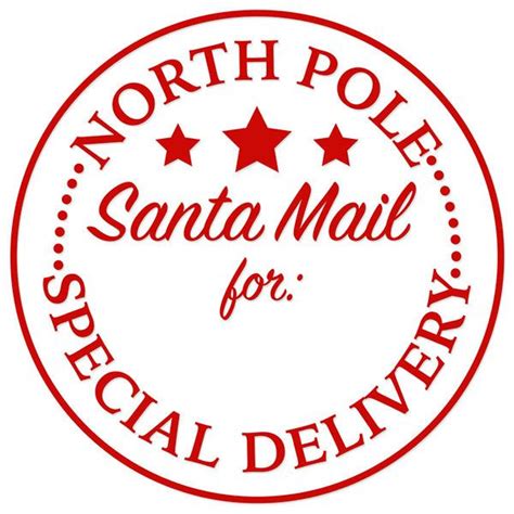 Santa Special Delivery Stamp Cutting Files Pinterest Special