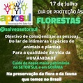 17 de Julho Dia de Proteção às Florestas - Aprosul