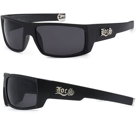 Locs Sunglasses Original Gangster Shades Dark Smoke Glasses Hardcore Biker Mens Ebay