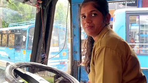 Watch 24 Year Old Woman Becomes A Bus Driver In Kerala