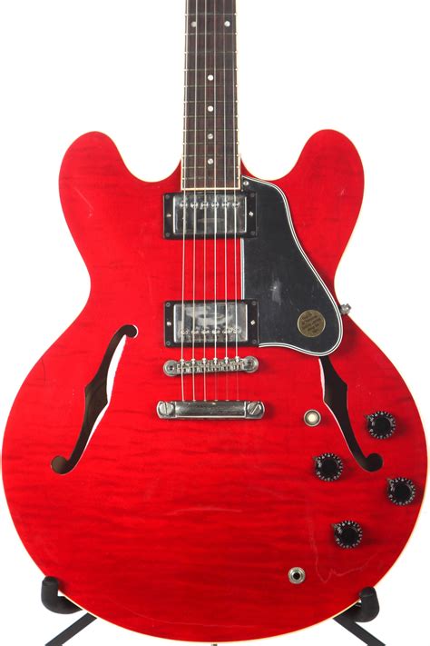 1992 Gibson Es 335 Cherry Red Gloss Guitar Dot Reissue Guitar Chimp