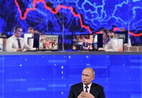 Russian Discontent Surfaces In Putins Annual Call In Show The New York Times