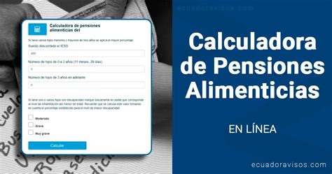 Calculadora De Pensiones Alimenticias En L Nea